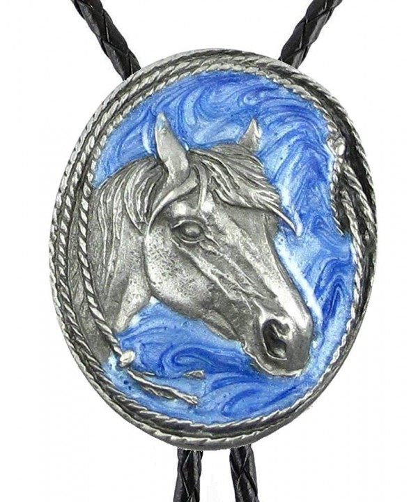 Bolo Tie Horse Sculpted Pewter