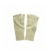 Cream Cashmere Fingerless Finger Gloves