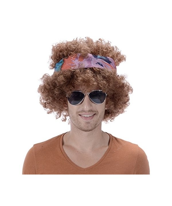 Wig Synthetic Halloween Woodstock Festival Headband