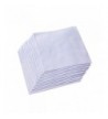 Mens Pure White Cotton Handkerchief