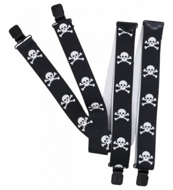 Reward Mens Crossbones Suspender Black