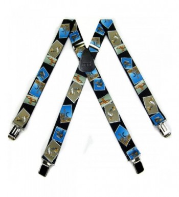 Black Brown Blue Quality Suspenders