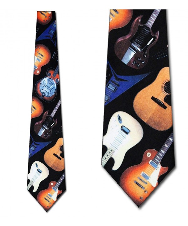 Guitar Instrument Neckties Three Rooker