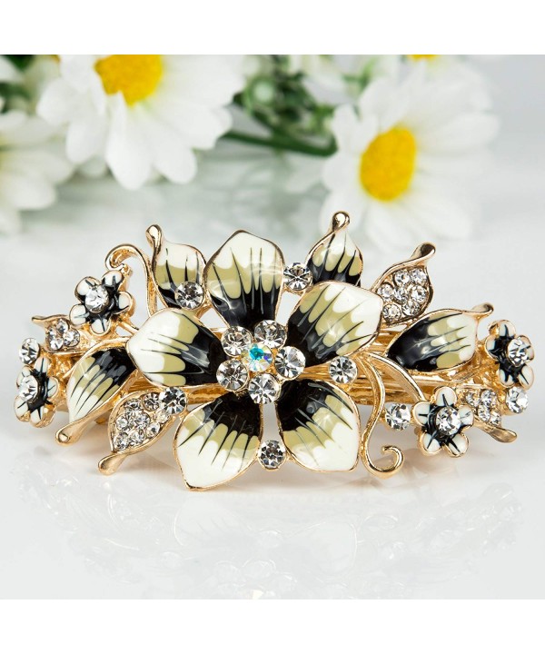 Beautyxyz flower fashion crystal Barrette