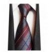 MENDENG Classic Plaids Jacquard Necktie