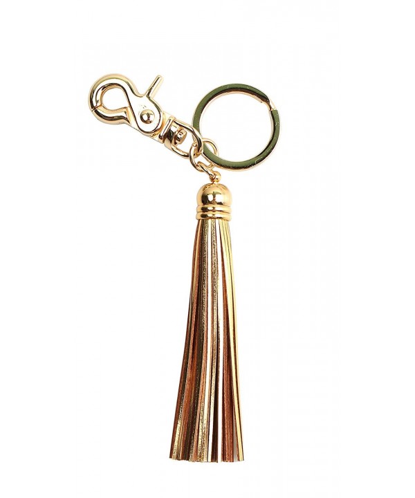 Leather Tassel Keychain Handbag Genuine