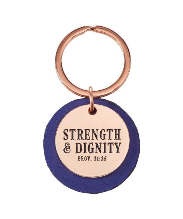 Strength Dignity Proverbs Keyring Tin