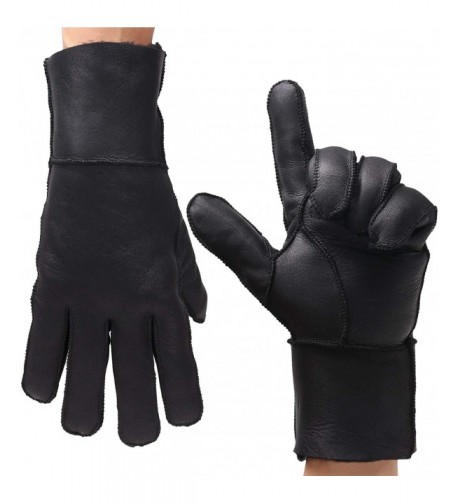 Winter Gloves Thermal Leather Driving