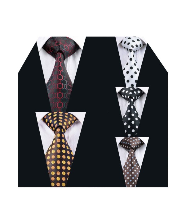 polka fashion party necktie woven