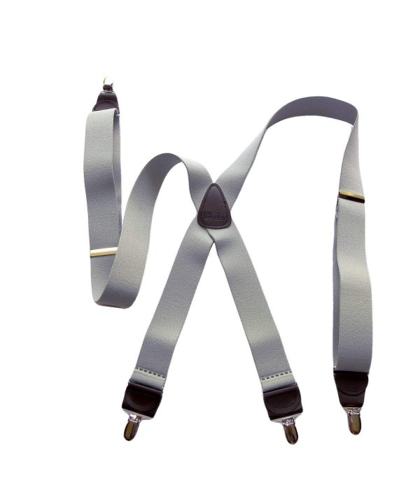 HoldUp Suspenders patented No slip Silver tone