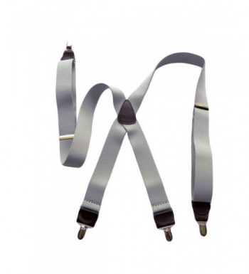 HoldUp Suspenders patented No slip Silver tone