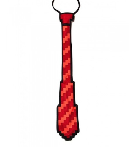 8 Bit Red Microfiber Tie