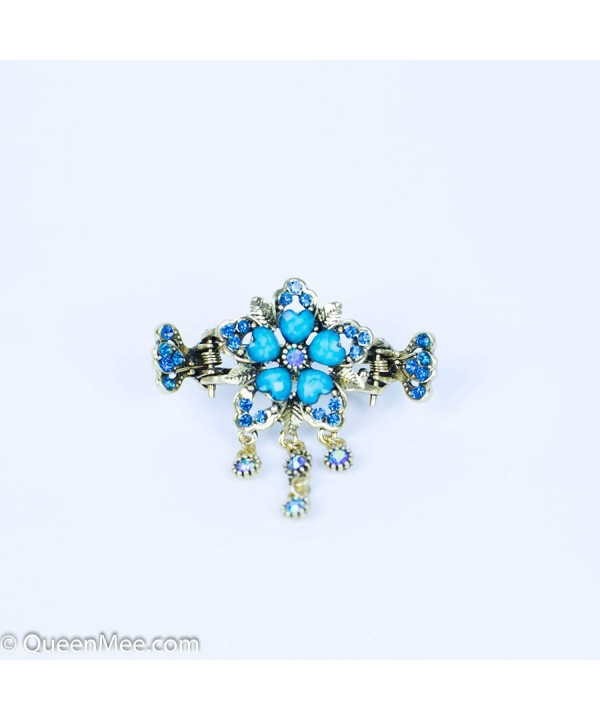Hairclip Rhinestone Accessory Bridesmaid Turquoise Hairclip Rhinestone Accessory Bridesmaid Turquoise