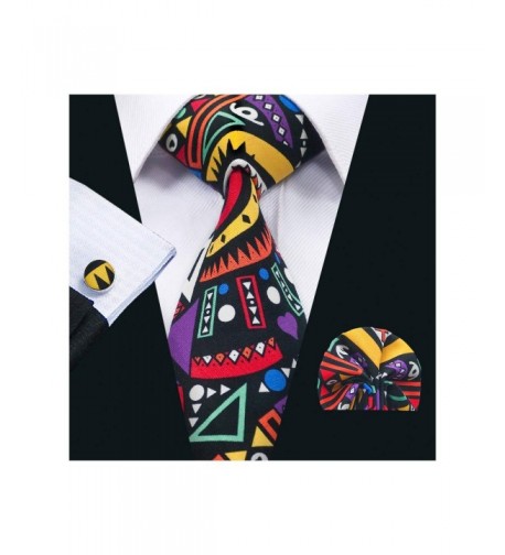 Designer Cufflinnks Necktie Abstract Business