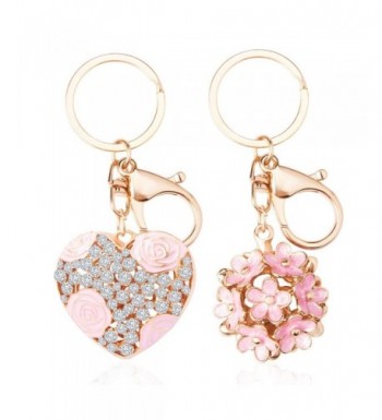 Supoo Flowers Keychain Crystal Accessories