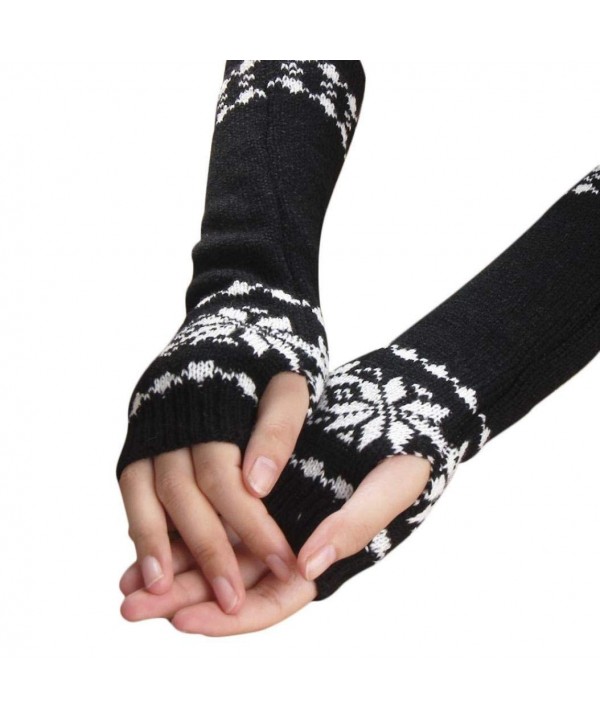 Sunward Snowflake Fingerless Gloves Mitten