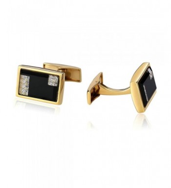 Cufflinks Stainless Rectangle Embedded Aooaz