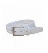 Mens White Genuine Leather Belt