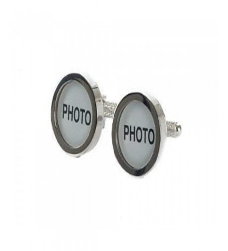 Picture Personalized Functional Initial Cufflinks