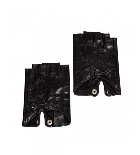 Magelier Leather Fingerless Driving Cycling