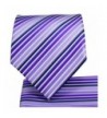 Striped Mens Necktie Pocket Square