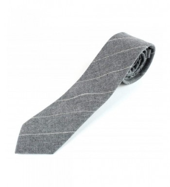Woven Skinny Stiched Accent Necktie
