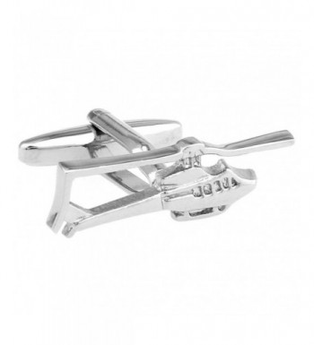 Helicopter Cufflinks Single Blade Wedding