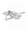 Helicopter Cufflinks Single Blade Wedding