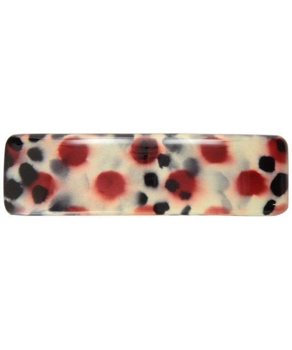 Caravan Splatter Rectangular Automatic Barrette Caravan Splatter Rectangular Automatic Barrette