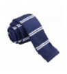 D berite Striped Skinny Knitted Necktie