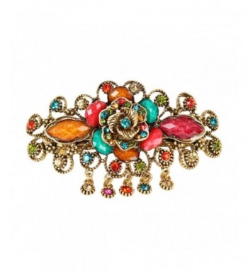 GSM Accessories Rhinestone Barrettes HC139 Multicolor