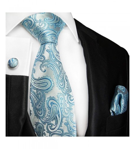 Paul Malone Handkerchief Cufflinks Turquoise