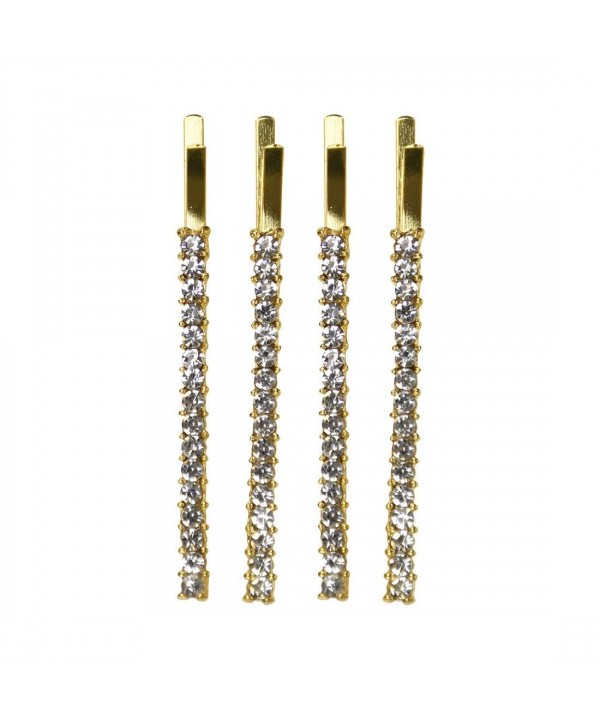 Clear Rhinestone Studded Barette Bobby