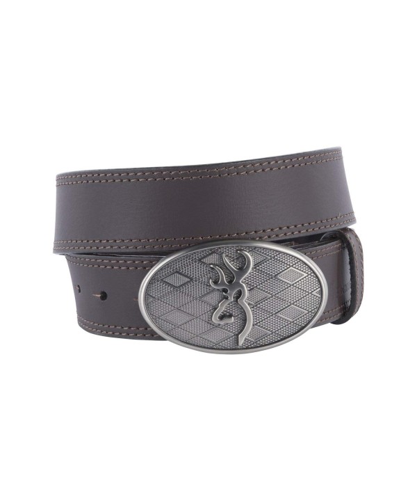 Browning Oval Buckmark Buckle Brown