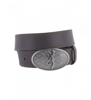 Browning Oval Buckmark Buckle Brown