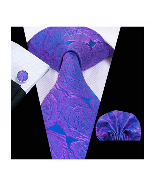 Hi Tie Fluorescent Necktie Handkerchief Cufflinks