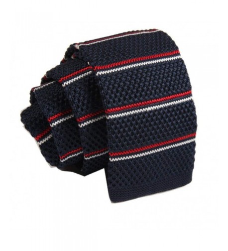 D berite Stripe Skinny Knitted Necktie