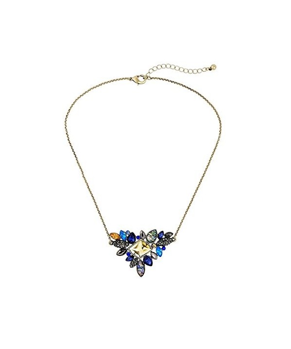 Multilayer Pendant Triangle Statement Necklace