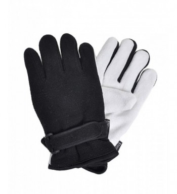 Mens Fleece Winter Gloves Black