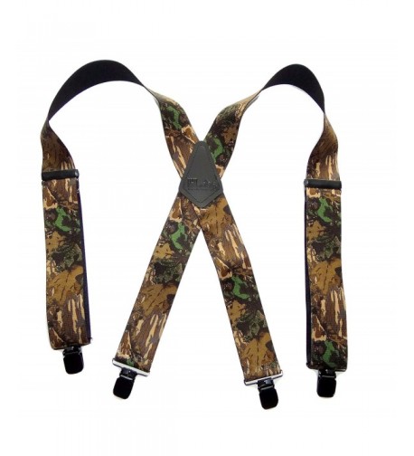 Suspender Outdoorsmen Camouflage Suspenders Patented