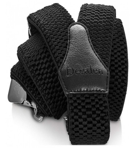 Decalen Suspenders Strong Adjustable Elastic