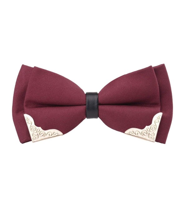 Alizeal Pre tied Golden Metal Edged Two Layer Maroon