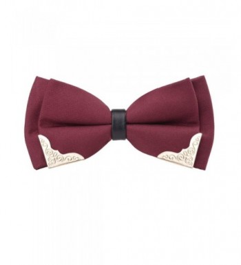 Alizeal Pre tied Golden Metal Edged Two Layer Maroon