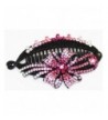 Banana Clip Beautiful Crystals Fuchsia