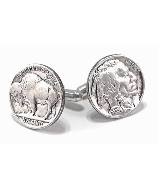 Buffalo Nickel Cufflinks Sterling Actions