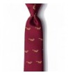 Prowling Foxes Extra Necktie Burgundy