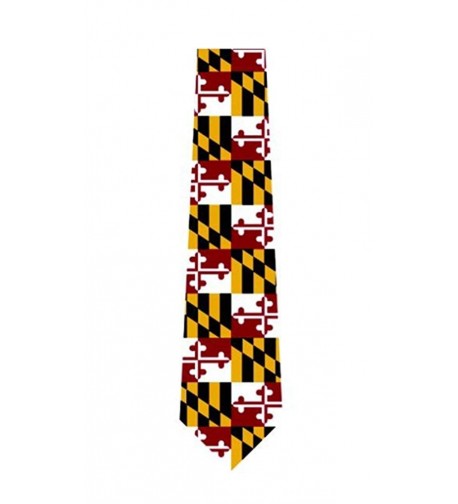 Maryland Flag Polyster Neck Tie