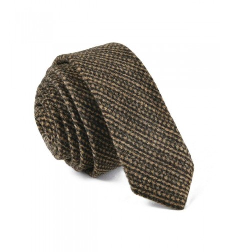 BOTVELA Necktie Skinny Pattern Woolen