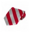 Red and Silver Striped Tie
