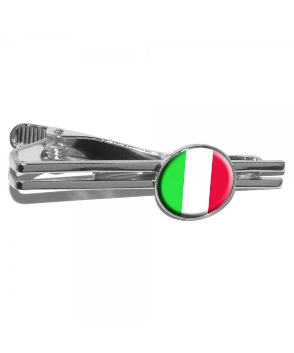Italy Italian Flag Round Clasp